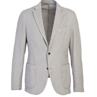 Açık Gri Regular Fit Desenli Ceket