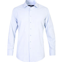 Light Blue Long-Sleeve Classic Patterned Shirt