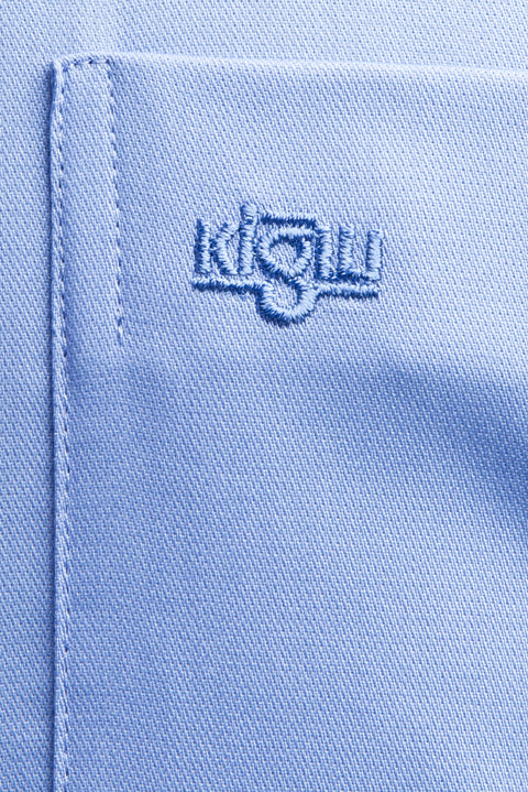 Mavi Uzun Kol Non Iron Klasik Saten Gömlek