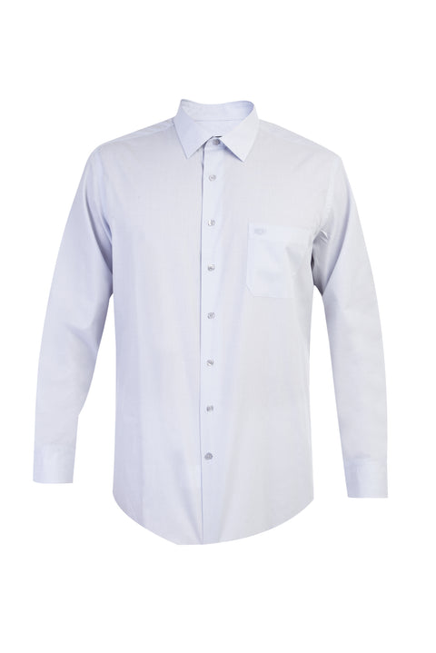 Açık Gri Uzun Kol Klasik Gömlek