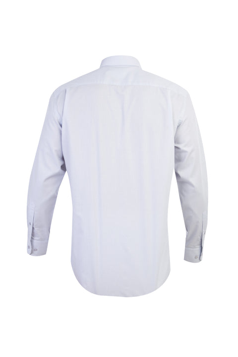 Açık Gri Uzun Kol Klasik Gömlek