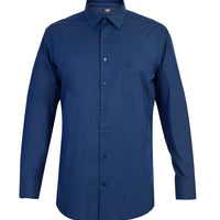 Lacivert Uzun Kol Klasik Gömlek