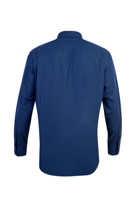 Lacivert Uzun Kol Klasik Gömlek