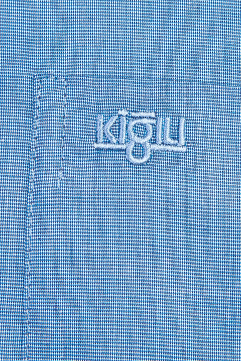 Mavi Uzun Kol Klasik Gömlek