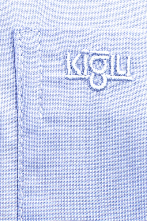 Lila Uzun Kol Klasik Gömlek