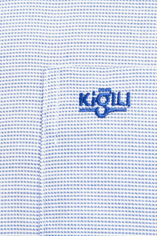  Lacivert K?sa Kol Desenli Klasik Gömlek-Ki??l?