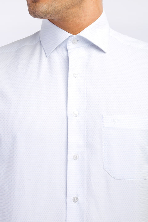 Beyaz Kısa Kol Regular Fit Gömlek