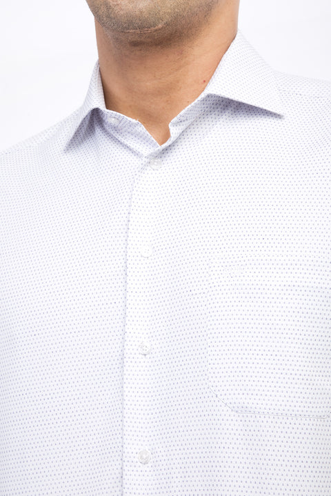 Beyaz Kısa Kol Regular Fit Gömlek