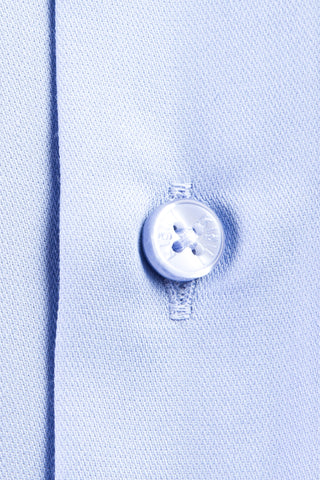 Mavi Uzun Kol Non Iron Slim Fit Dar Kesim Saten Gömlek