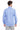 Mavi Uzun Kol Slim Fit Dar Kesim Non Iron Saten Gömlek