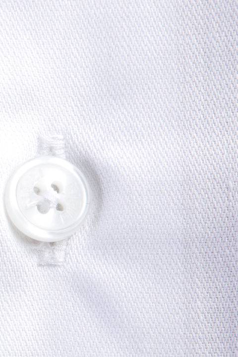 Beyaz Uzun Kol Non Iron Saten Slim Fit Dar Kesim Gömlek