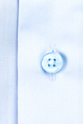  Açık Mavi Uzun Kol Non Iron Slim Fit Dar Kesim Saten Gömlek
