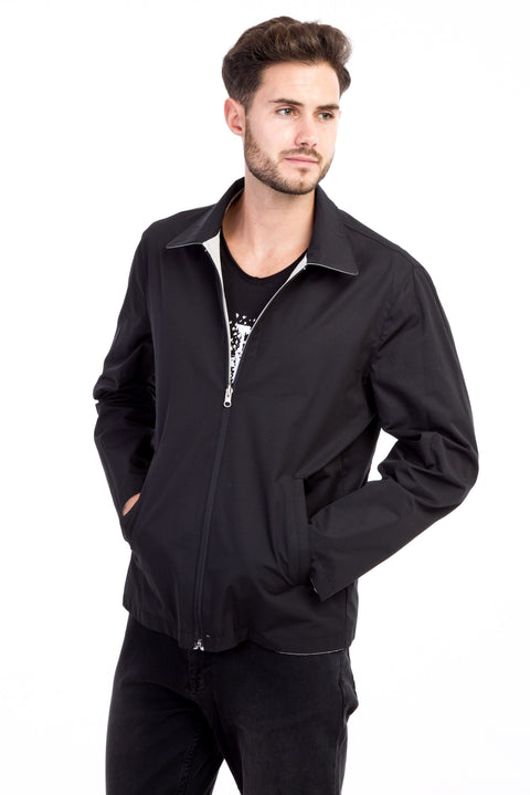 Siyah Mevsimlik Çift Taraflı Mont