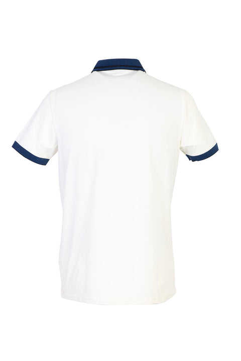 Krem Polo Yaka Slim Fit Dar Kesim Tişört