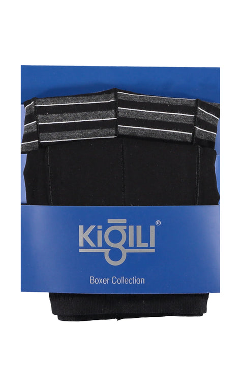 Black 2-Pack Striped Supreme Boxer Set