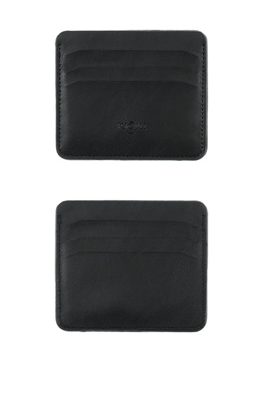 Siyah Düz 3'lü Kemer & Cüzdan & Kartlık Hediye Kutulu Set