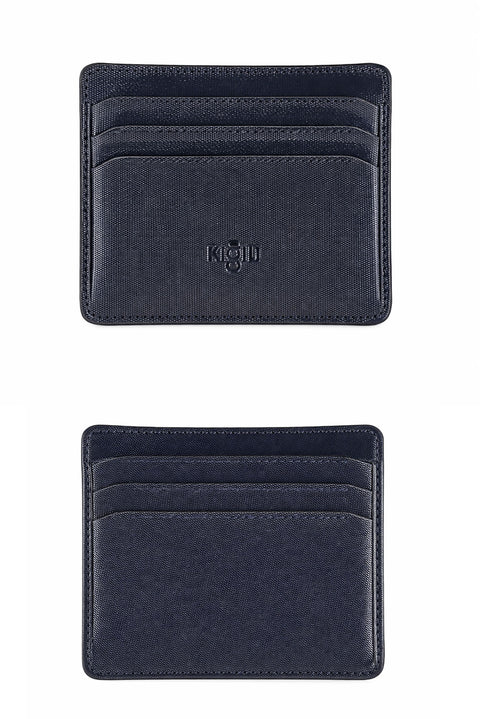 Orta Lacivert Düz 3'lü Kemer & Cüzdan & Kartlık Hediye Kutulu Set