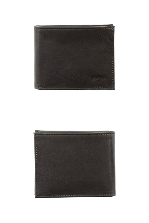 Coffee Patterned 3-Piece Belt, Wallet & Card Holder Set in Gift Box