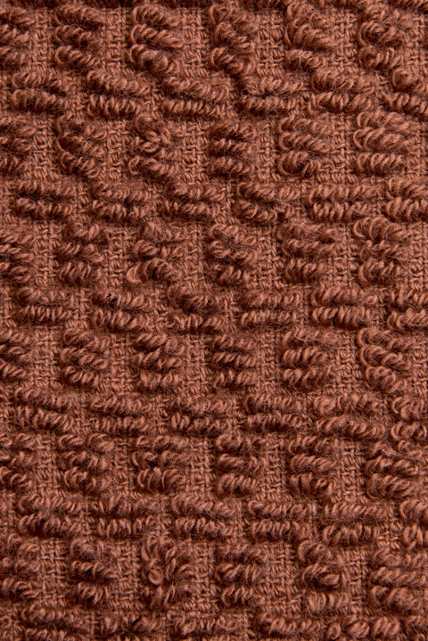 Sarı Kimono Yaka Tarçın Jakarlı Pamuk Bornoz