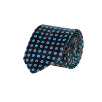 Koyu Yesil Desenli Kravat