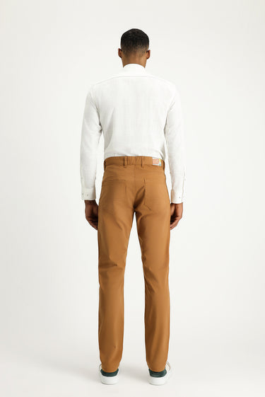  Taba Regular Fit Likralı Kanvas / Chino Pantolon