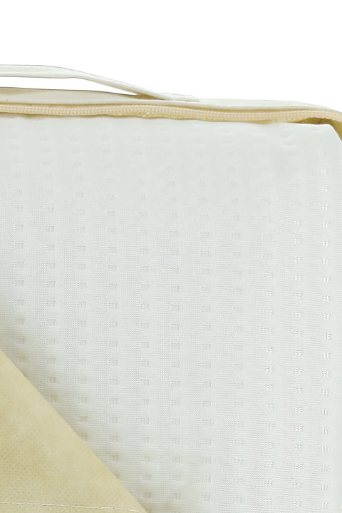 Beyaz Tek Kişilik Sıvı Geçirmez 3D İnterlok Alez (100x200)