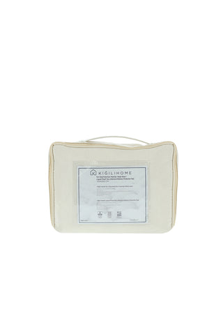  Beyaz Tek Kişilik Sıvı Geçirmez Eco İnterlok Alez (100x200)