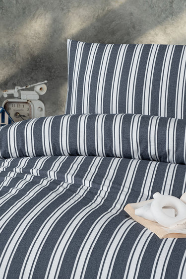 İndigo Hera Tek Kişilik Pamuk Nevresim Seti