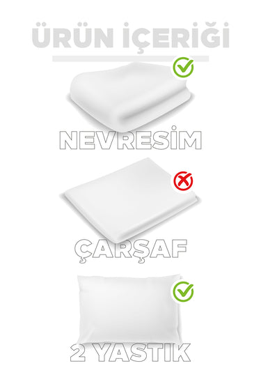 İndigo Çift Kişilik Hera Pamuk Nevresim Seti