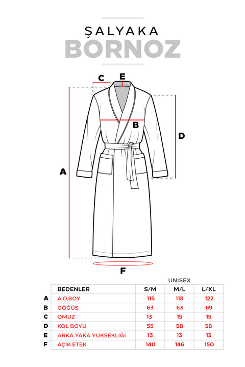 Koyu Lacivert Saviha Bordür Jakar Pamuk Bornoz