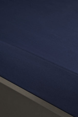  Lacivert King Size Fitted / Lastikli Pamuk Çarşaf