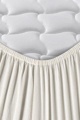  Kırık Beyaz King Size Fitted / Lastikli Pamuk Çarşaf