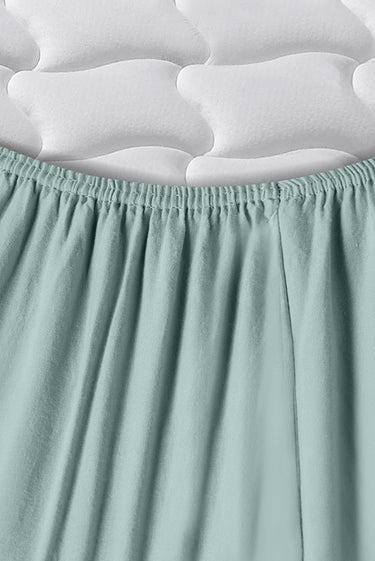  Çimen Yeşili King Size Fitted / Lastikli Pamuk Çarşaf