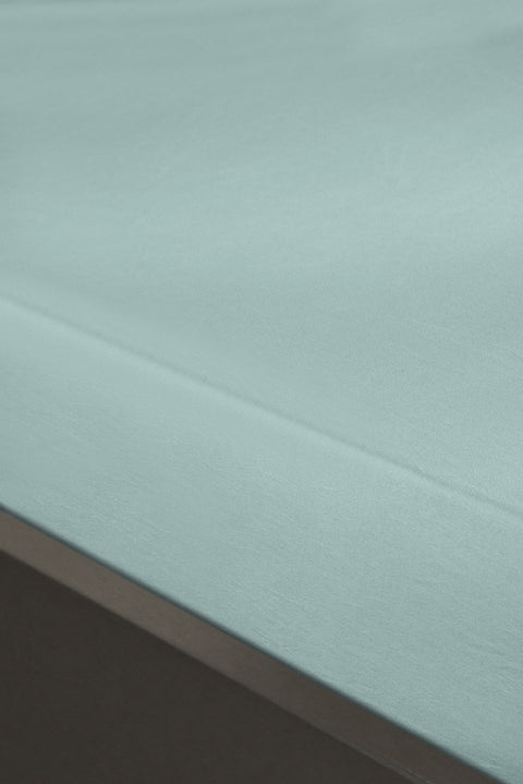 Çimen Yeşili King Size Fitted / Lastikli Pamuk Çarşaf