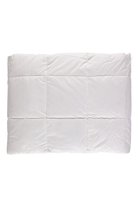 Beyaz Çift Kişilik Kapitone Kaz Tüyü Yorgan (195x215)