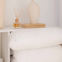 Beyaz Tek Kişilik Elyaf Yorgan (155x215)