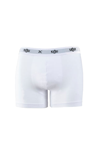  Beyaz Exclusive Bambu 2'li Boxer Seti