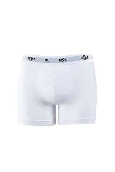 Beyaz Exclusive Bambu 2'li Boxer Seti