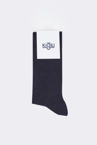  Koyu Lacivert Yumuşak Dokulu Likralı Esnek Bambu Karışımlı Çorap