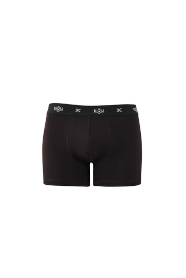  Siyah 2'li Comfort Hipster Pamuklu Atlet & Boxer Seti