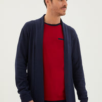 Koyu Bordo 3'lü Triko Roblu Yarım Bisiklet Yaka Pamuk Pijama Takımı