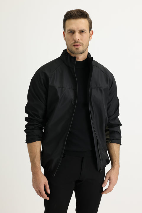 Siyah Mevsimlik Outdoor Softshell Mont