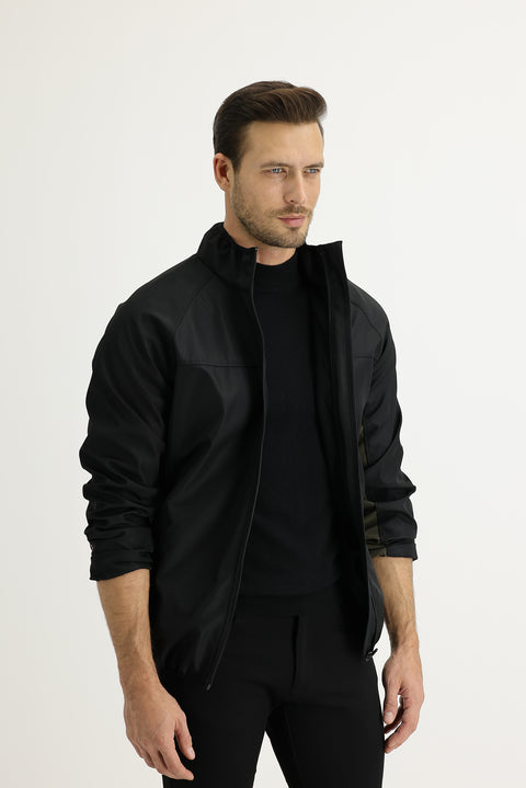 Siyah Mevsimlik Outdoor Softshell Mont