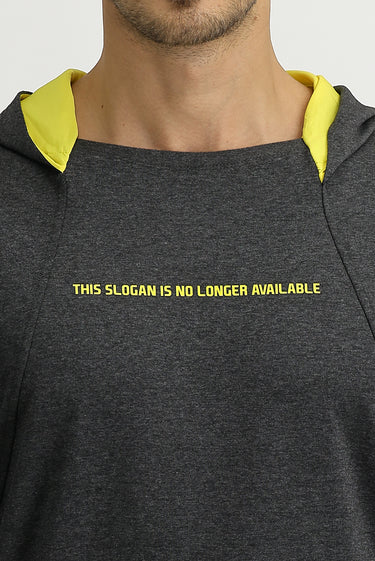 Açık Antrasit Kapüşonlu Sweatshirt