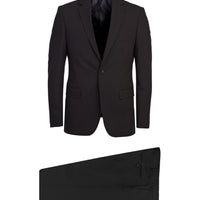 Black 6-Drop Regular Fit Standard Cut Suit