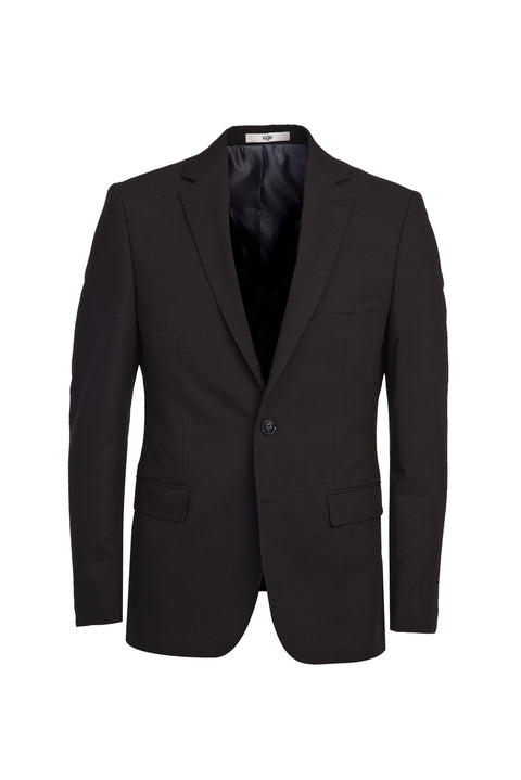 Black 6-Drop Regular Fit Standard Cut Suit