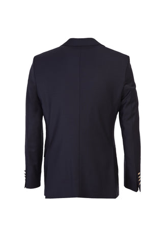  Koyu Lacivert 6 Drop Regular Fit Standart Kesim Yünlü Blazer Ceket