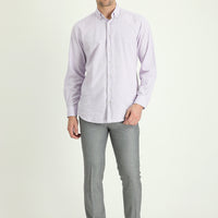 Gümüş Slim Fit Dar Kesim Yünlü Klasik Kumaş Pantolon