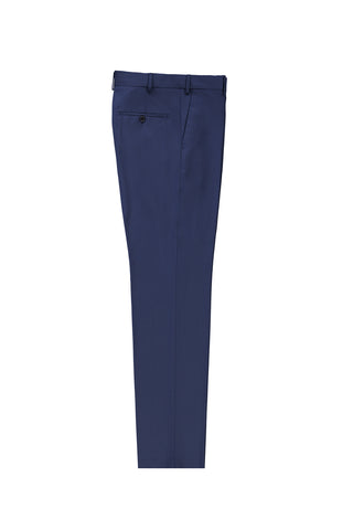  Açık Lacivert 6 Drop Regular Fit Standart Kesim Yünlü Klasik Kumaş Pantolon