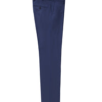 Açık Lacivert Slim Fit Dar Kesim Yünlü Klasik Kumaş Pantolon